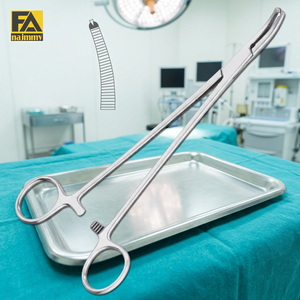 Meilleures pinces hémostatiques chirurgicales 1x2 dents en acier inoxydable, instrument manuel pour la chirurgie générale - Product Image 3