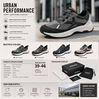 Vente en gros de baskets de sport respirantes et légères de la marque Mulinsen pour hommes, chaussures décontractées