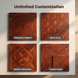 <span class=keywords><strong>Parquet</strong></span> en bois sur mesure fait main avec motifs incrustés pour la décoration personnalisée de la maison et les projets d'ingénierie - Product Image 6