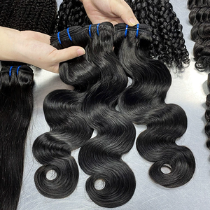 Extensiones de Cabello Humano Liso Indio de Doble Trama, Virgen, Tejido a Máquina, para Pelucas - Product Image 3