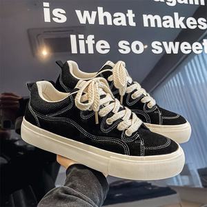 Nouvelles Chaussures Décontractées pour Hommes Style Rétro à Semelle Épaisse, Tige Tricotée Respirante, Semelle Souple, Chaussures de Skate et de Planche Tendance - Product Image 6