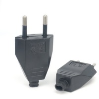 UE Europe DIY Adaptateur de voyage 2 broches mâle Plug Rewireable Plug