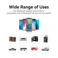 Adaptateur USB BT 5.4 AUX, émetteur-récepteur, dongle, adaptateur audio sans fil USB 5.3 pour ordinateur, PC, ordinateur portable