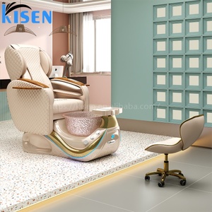 Sillón de Pedicura KISEN de Lujo con Hidromasaje Eléctrico Ajustable sin Tuberías, Spa para Pies y Masaje Corporal Completo - Product Image 5