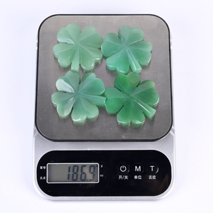 Venta al por Mayor de Tallados de Cristal de Piedra Natural con Forma de Trébol de la Suerte, Aventurina Verde, Trébol de Cuatro Hojas para Decoración - Product Image 4