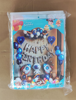 Offre Spéciale noir et or anniversaire ballons décorations Latex matériel étoile ballon bière doré gland rideau pour les fêtes d'hommes