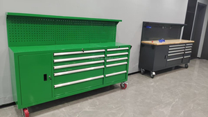 Garage Drawer Tool Trolley Steel Mobile Workbench Drowers Tool Cabinet with <strong>Rolling</strong> Wheels Heavy-Duty Storage Tool <strong>Cart</strong> - Product Image 4