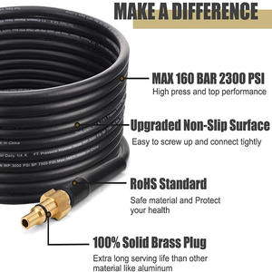 <span class=keywords><strong>Haute</strong></span> <span class=keywords><strong>pression</strong></span> 5-30m <span class=keywords><strong>tuyau</strong></span> de nettoyage de l'eau Kit de nettoyage de <span class=keywords><strong>tuyau</strong></span> de Jet d'eaux usées <span class=keywords><strong>pour</strong></span> laveuses de voiture - Product Image 5