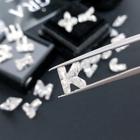 Vente en gros de pierres de moissanite non taillées avec lettres de A à Z, coupes fantaisie et certification D VVS GRA.