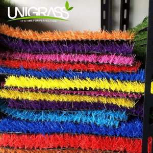 Unigrass 2023, nuevo producto, servicio personalizado para decoración de jardín, césped <span class=keywords><strong>Artificial</strong></span> de Color, césped <span class=keywords><strong>Artificial</strong></span> colorido - Product Image 1