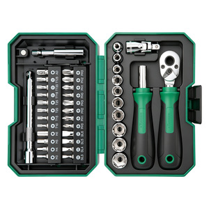 XTUOSEN 40 Piece Ratchet <b>Screwdriver</b> <b>Set</b> Metal Tool Kit With <b>Bits</b> And Socket Wrenches For Home Repair - Product Image 1