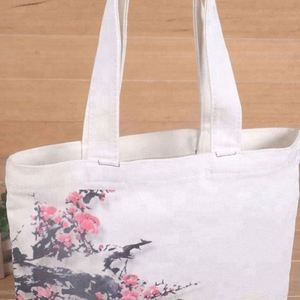 Bolsa de Compras Promocional Económica de Algodón con Asa Larga, de Alta Calidad, Ecológica y Duradera - Product Image 2