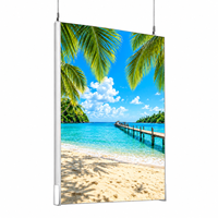 Boîte lumineuse murale pliable en aluminium ADMAX SEGfold, sans outil, entièrement pliable, portable, éclairée, pour exposition et publicité