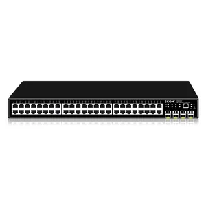 ECOM S5952GF 48x1000Mbps-Tx + 4x10G FX L3 управляемый коммутатор Ethernet 24 порта гигабитный сетевой коммутатор LAN концентратор коммутатор