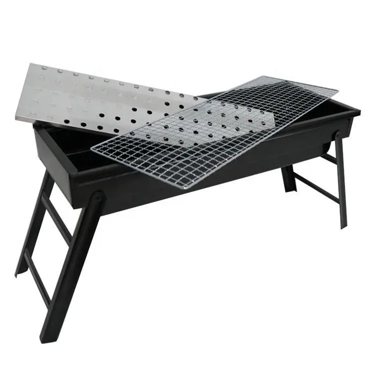 Grilles de Barbecue de fête en amérique du nord, Unique avec pliage, charbon de bois, grilles de barbecue en métal, vente en gros, poêles à fumée multifonctions