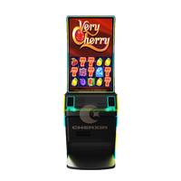 Machines de jeu vidéo tactiles verticales à écran courbe de 43 pouces Arylic Lighting Game Machine Cabinet