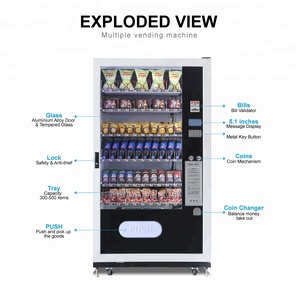 Distributore Automatico 24 Ore su 24 per Bevande/Snack/Cibo/Soda con Funzione SDK, Raffreddamento a Compressore, Capacità 150-200 Pezzi LE205B - Product Image 4