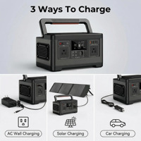 Station d'alimentation portable US Road Trip Van Life 500W 520Wh 110V FCC pour le camping, les voyages et la sauvegarde d'énergie