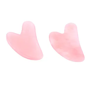 Natural jade gua sha tool polishing and cutting can customize facial massage, beauty and skin care tools