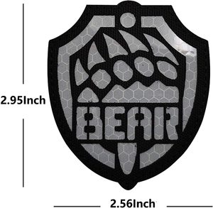 Russia fuga da Tarkov Bear USEC IR Patch riflettente a infrarossi-distintivi tattici Appliques decorativi gancio e <span class=keywords><strong>Loop</strong></span> - Product Image 5