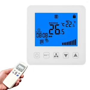 Remote control thermostat for central air conditioning system room cooling heating