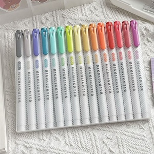 Juego de Marcadores Fluorescentes de 15 Colores, Resaltadores de Doble Cara de Alta Calidad y Duraderos para Estudiantes - Product Image 6