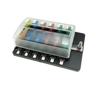 Vtron 12-Way Automotive Fuse Box With Led Terminal <b>Block</b> Fixed <b>Mounting</b> 100A Max Current - Product Image 1