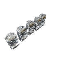 Connecteur mâle RJ45 8 broches, tête cristalline réseau UTP RJ45 8P8C, fiches modulaires Cat6 pour câbles LAN