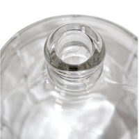 Bouteilles d'eau de haute qualité de taille gallon, porte-bouteilles transparents, carboy en verre rond de 5 gallons