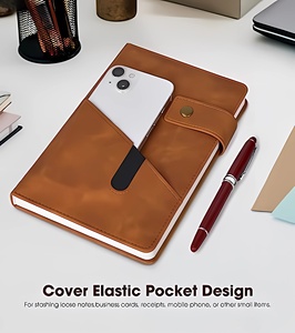 Meistverkauftes Luxus A5 Leder-Notizbuch Hardcover-Journal Anpassbares Logo Geschäftsnotizbuch - Product Image 3