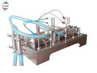 Machine de dosage de liquide volumétrique semi-automatique à double tête de remplissage par piston, 10-5000 ml
