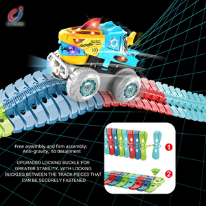 <span class=keywords><strong>Pista</strong></span> <span class=keywords><strong>de</strong></span> <span class=keywords><strong>Carreras</strong></span> Eléctrica Chengji para Niños Pequeños, Diseño <span class=keywords><strong>de</strong></span> Tiburón, Ensamblaje DIY, Iluminación Colorida, <span class=keywords><strong>Pista</strong></span> Flexible <span class=keywords><strong>de</strong></span> Gravedad Cero, Juguete <span class=keywords><strong>de</strong></span> Auto - Product Image 3