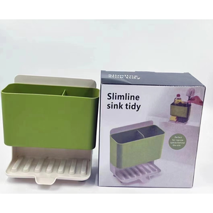 Organizzatore ordinato lavandino multicolore sottile per la soluzione di stoccaggio di spazi di cucina compatta per piccole cucine - Product Image 3