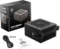 Alimentation électrique MSI MAG A650BN non modulaire compacte 650W, 80+ Bronze, ventilateur silencieux, conception PFC active, en stock
