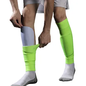 Long tube football socks shin guard fixed sleeve bottomless socks sports socks