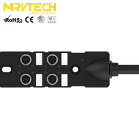 Actionneur M8 Boîtier de distribution Simple Double Signal Étanche 4 Ports Adaptateur IP67 Connecteur Femelle Usb-c Connecteur Femelle 6 Broches