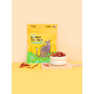 Snack para gatos, 50g, rebanadas de marmoleado de postre con salmón, queso, sabor a pollo, sabor delicioso con sabor a fruta para perros también - Product Image 1