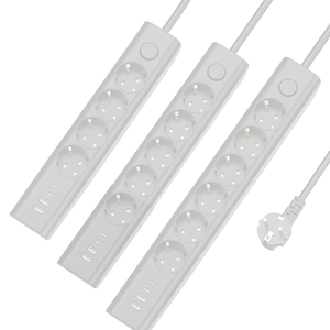 Đức cắm Power Strip: 4 AC, 3 USB, mở rộng dây & bảo vệ tăng - Product Image 2