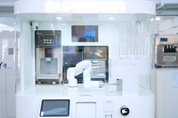Robot Barista Intelligent à IA Distributeur Automatique avec Commande par Application Gobelets de 8oz/12oz Capacité de 150 à 200 Pièces
