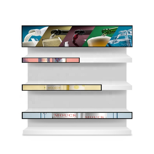 60cm/90cm/120cm Approx Ultra Wide Shelf Edge Header Monitor Stretched Bar LCD Digital Display Shelves Screen