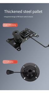 Reposabrazos para Escritorio de Oficina y Silla Ergonómica <span class=keywords><strong>Hbada</strong></span> E3 con Soporte Lumbar, Accesorios para Silla, Juego de Reposabrazos Cromados - Product Image 4