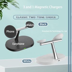 Base de Carga Inalámbrica Qi2 de 25W 30W, Carga Rápida para <span class=keywords><strong>iPhone</strong></span> 17 16 15 14 13 <span class=keywords><strong>12</strong></span>, iWatch, <span class=keywords><strong>Airpods</strong></span>, Estación de Carga Inalámbrica 3 en 1 - Product Image 2