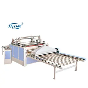 Hessan Guangzhou Máquina automática de pegado de película de PVC de papel MDF para hacer muebles