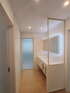 Panel de Vidrio Templado Texturizado con Diseño de Arcoíris y Ondas de Agua, de <span class=keywords><strong>Media</strong></span> Altura, <span class=keywords><strong>para</strong></span> Sala de Estar, Pasillo o Baño - Product Image 5