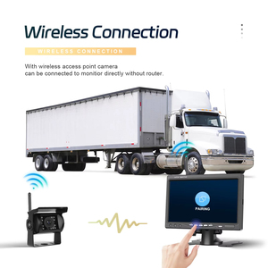 Caméra de recul sans fil numérique Podofo 7'' avec moniteur, étanche IP68, vision nocturne BSD + caméra de recul pour camions, bus, camping-cars - Product Image 2