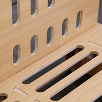 Derniers modèles de lit Cadre de lit en bois de chêne massif Plate-forme durable Mobilier Cadre de lit en bois moderne Vente en gros