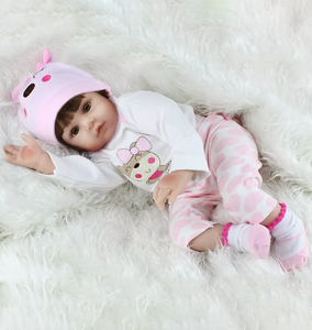 Direkte Fabrik Hochwertige Bebe Reborn Silikon <span class=keywords><strong>Custom</strong></span> Toy <span class=keywords><strong>Made</strong></span> 22 Zoll Prinzessin Puppe für Mädchen Geschenk Baby Spielzeug Kleinkind - Product Image 4