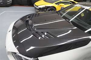 Couvercle de <span class=keywords><strong>moteur</strong></span> pour <span class=keywords><strong>Bmw</strong></span> G87 <span class=keywords><strong>M2</strong></span> Série 2 G42 M240 Capot de <span class=keywords><strong>moteur</strong></span> avant en fibre de <span class=keywords><strong>carbone</strong></span> sèche Style V - Product Image 4