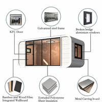Maisonnette préfabriquée moderne de 40 pieds, type Apple Cabin, certifiée AS Classe 1A, maison modulaire pour location de logement secondaire en Australie