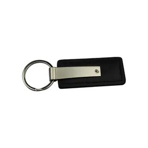 Factory Price Leather Keychain Sublimation Blank Leather Lanyard Wristlet Keychain Strap